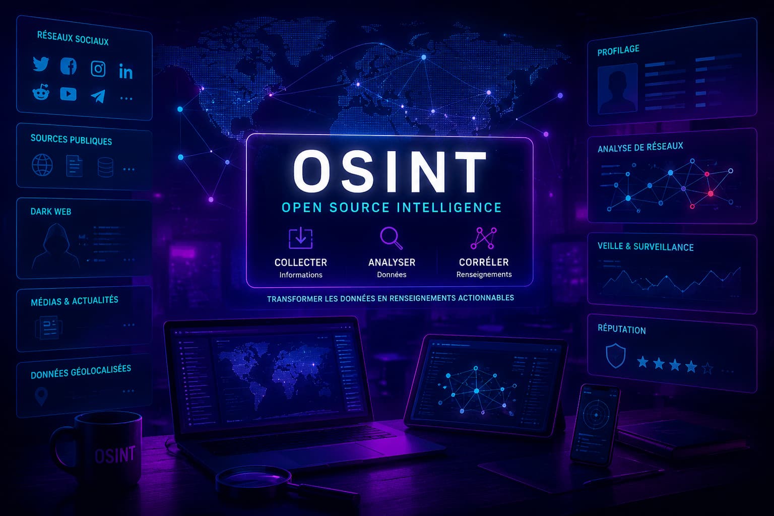 OSINT cyber-investigation et enquête blockchain sur cryptomonnaies avec analyse des transactions BTC ETH XRP